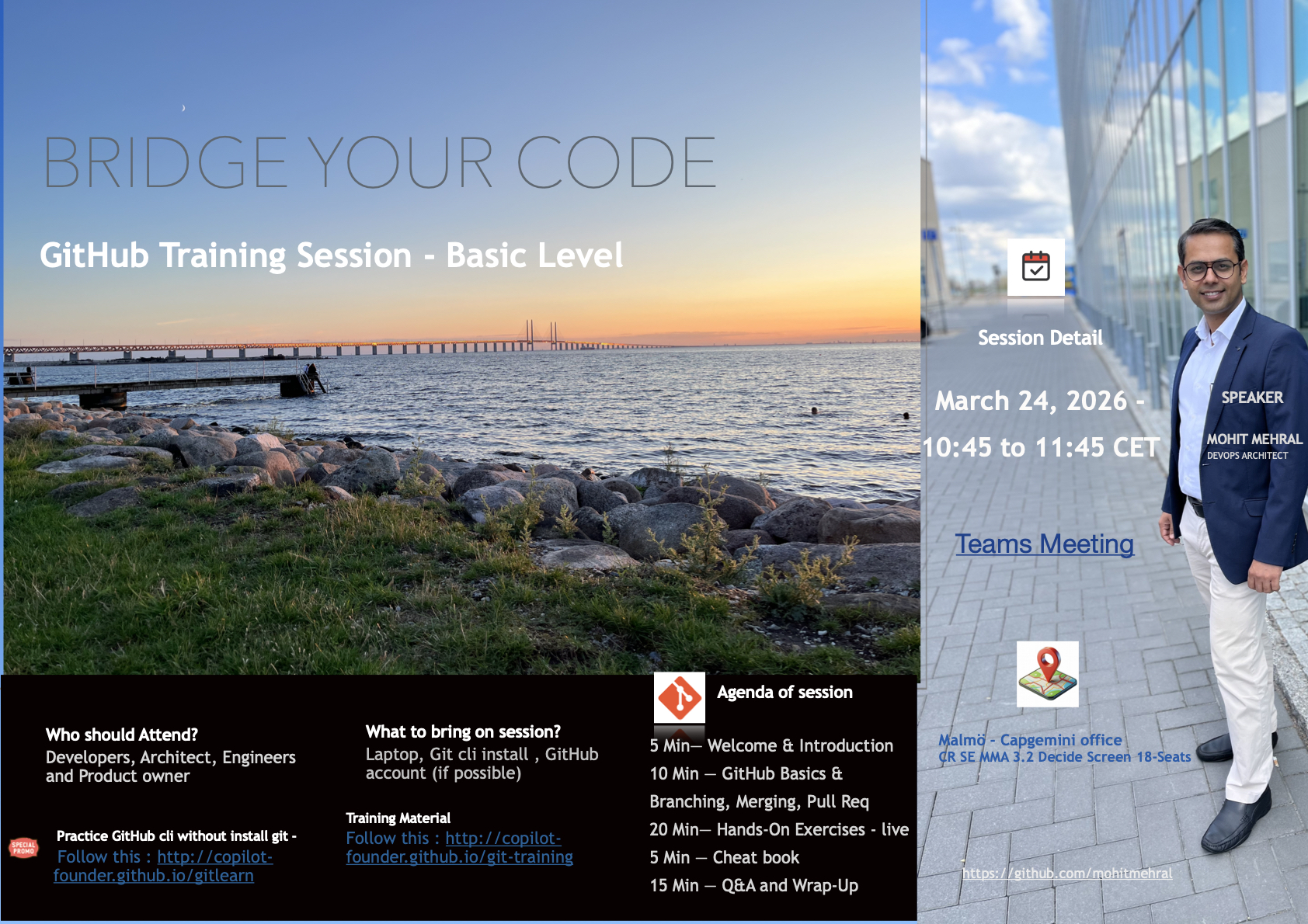 GitHub Training Event Invitation